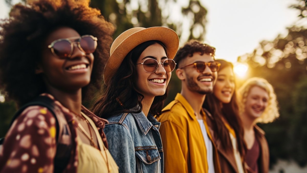 a group of optimistic people