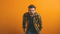 man yelling with anger