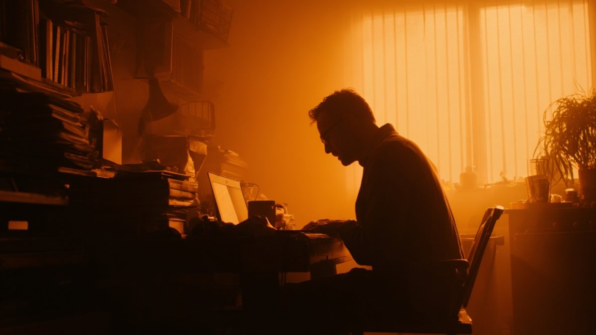 Man Working in Silence At Night: Move In Silence Quotes: Keep Quiet & Succeed