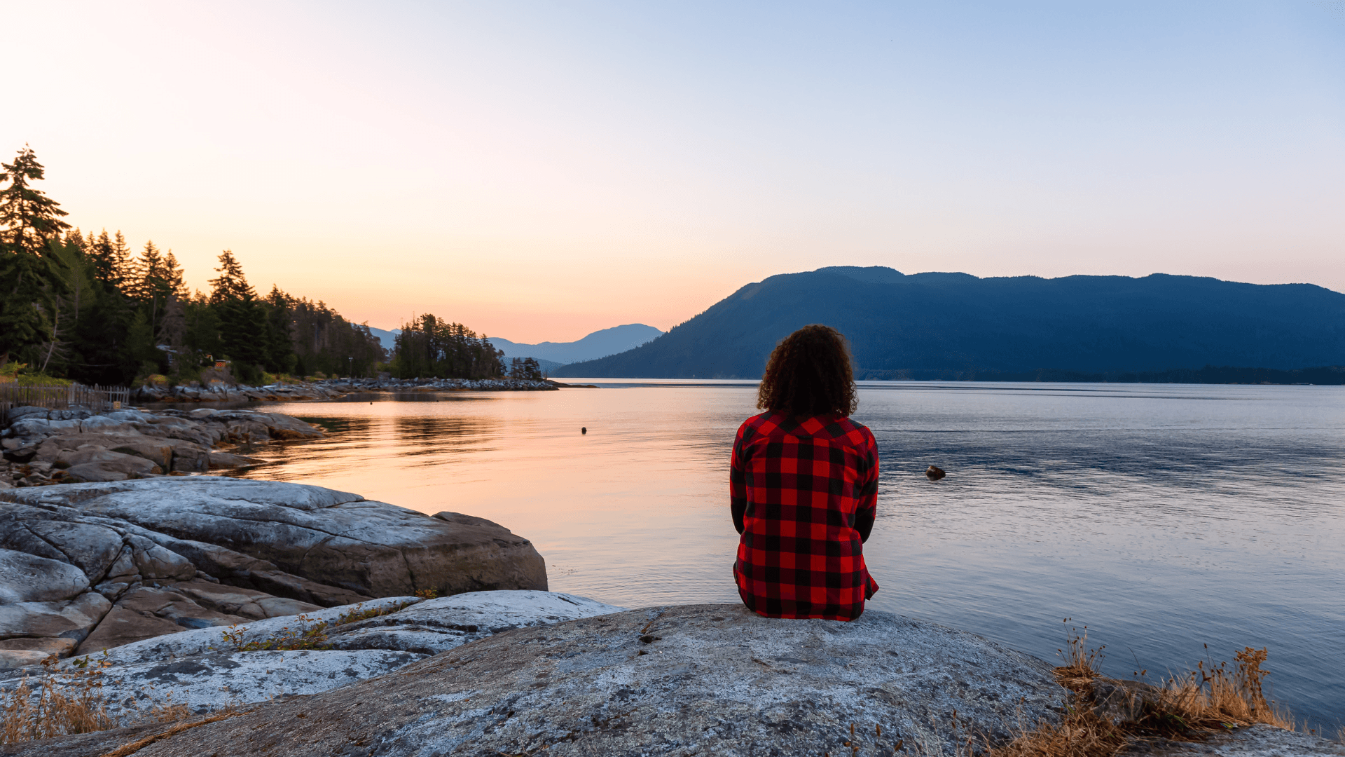 peace calm lake with pier