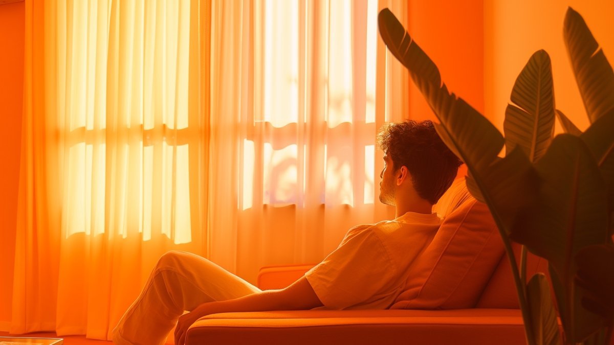 Man sitting alone feeling lonely as he has no friends